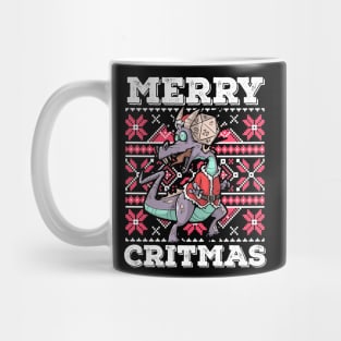 Ugly Christmas D20 Dice RPG Meme Role Play PnP Merry Critmas Mug